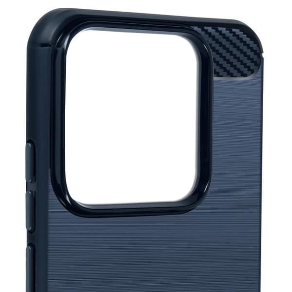 Fodral till Xiaomi 14 - AVIZAR - Flexibel kol och borstad effekt - Midnattsblå Blå