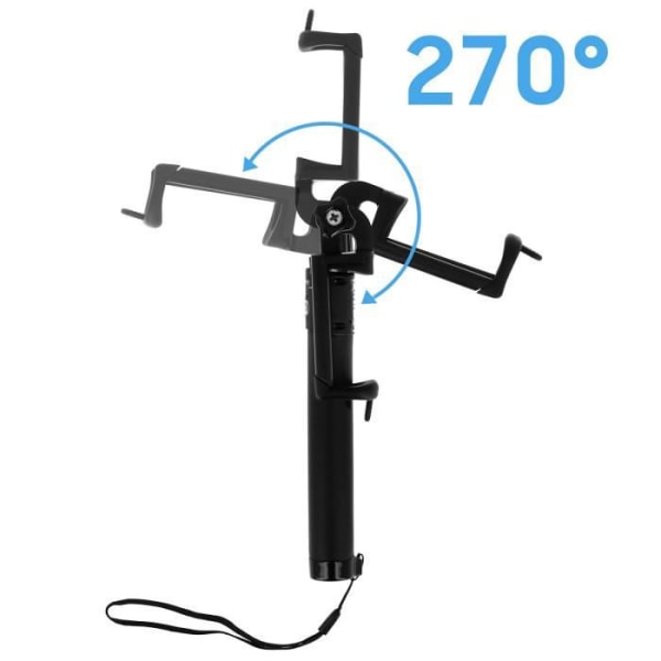 Udtrækkelig Teleskopisk Selfie Stick 18 til 80 cm + Akashi Bluetooth Trigger