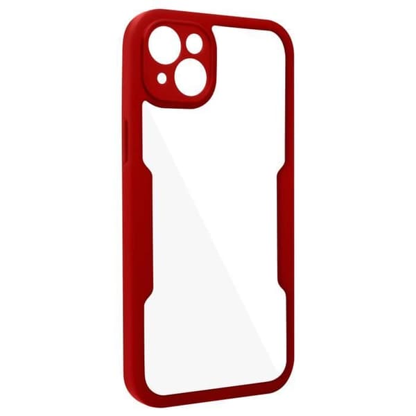 Beskyttelsesskal - AVIZAR - iPhone 14 Plus - Stødabsorberende - Plexiglas - Rødt Polymer Röd