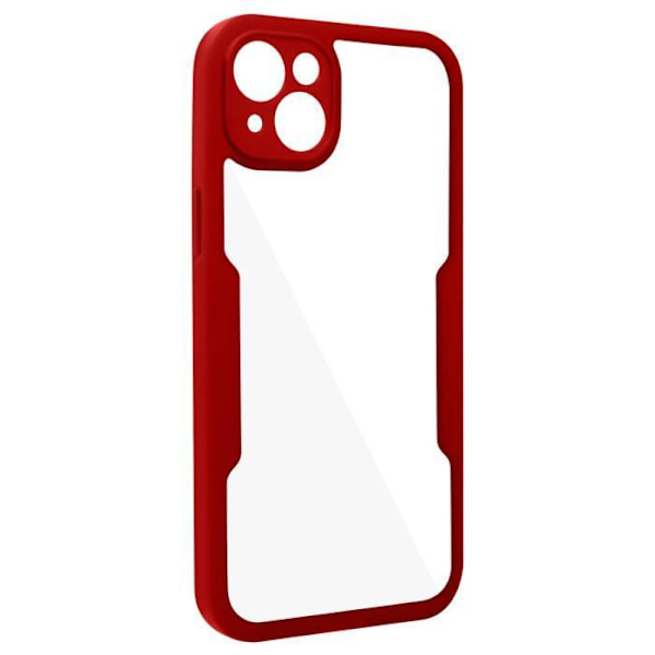 Skyddskal - AVIZAR - iPhone 14 Plus - Stötsäker - Plexiglas - Röd polymer Röd