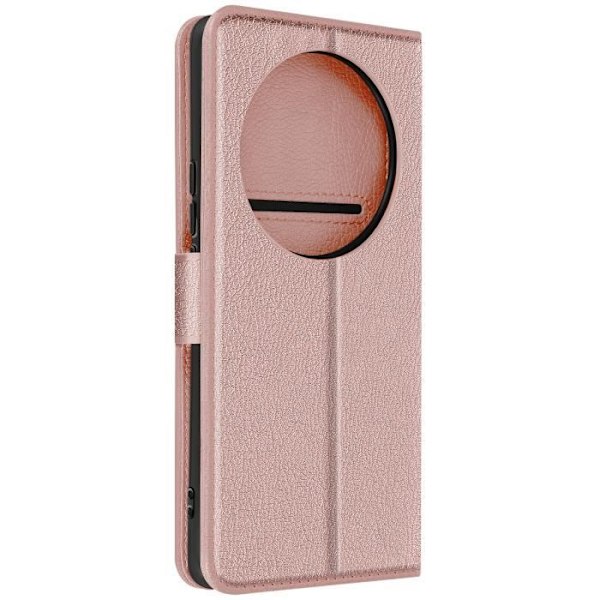 Kotelo Honor Magic 6 Lite 5G:lle - AVIZAR - Chesterfield - Lompakko ja videoteline - Vaaleanpunainen Rosa