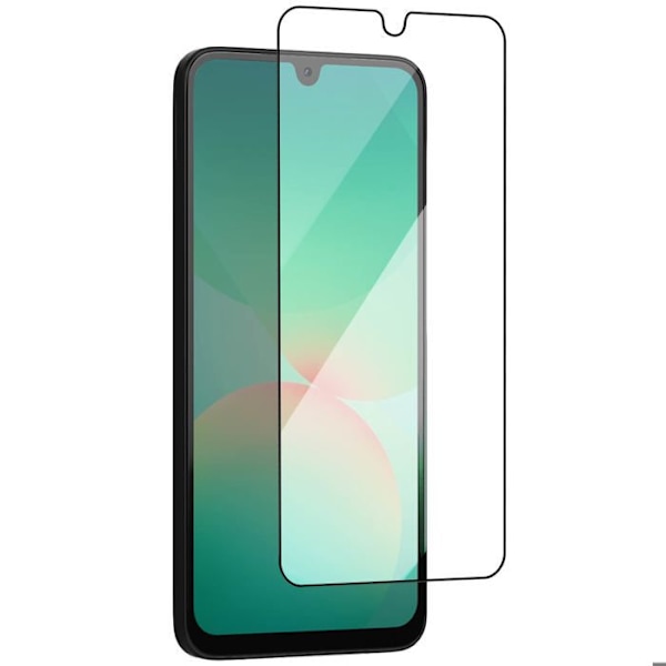 Temperet glas til Galaxy A26 Hårdhed 9H Ridsesikker Total Cover Akashi Sort Svart