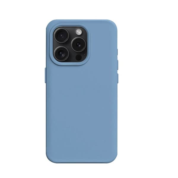 MagSafe-cover til iPhone 15 Pro Max, blød, stødabsorberende, SolidX-serie, Rhinoshield, blå Blå