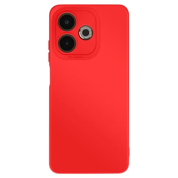 Silikonfodral för Oppo A5 Pro med Röd Kameraförstärkning Röd