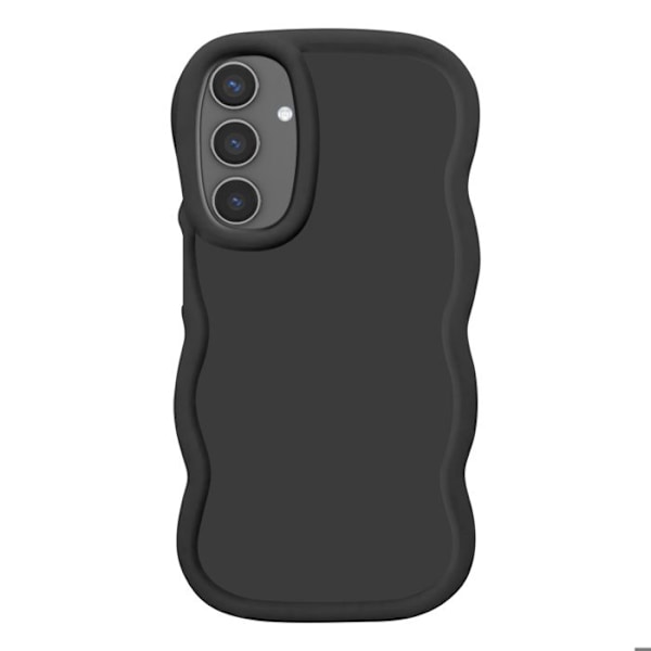 Coque til Samsung Galaxy S24 og S25 Silikone Stødabsorberende Candy Serie Sort Svart