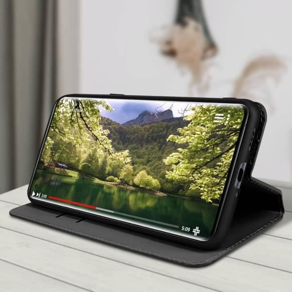 Oppo Find X5 Pro Wallet Case Video Support Funktion Sort Svart