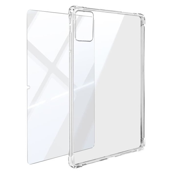Kotelo Lenovo Tab M11 Soft + 9H karkaistua lasia läpinäkyvälle