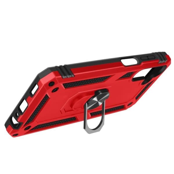 Coque - Samsung - Galaxy A15 5G - Stødabsorberende - Video Støtte Ring - Rød Röd