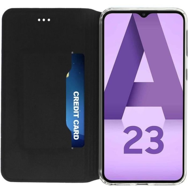 Flip Wallet Fodral "Designed for Samsung" Galaxy A23 5G Svart