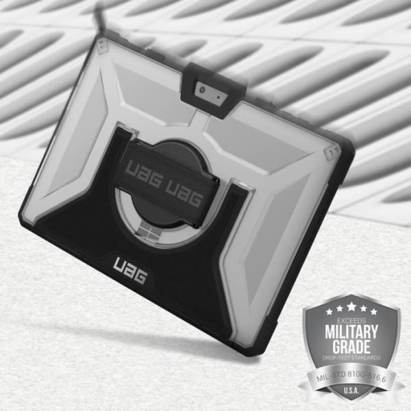 Microsoft Surface Go 3, 2, 1 Case Kickstand UAG Plasma Series läpinäkyvä