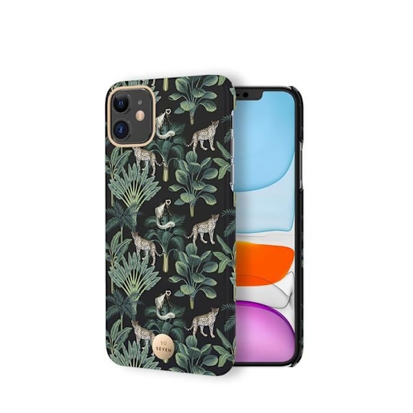 SO SEVEN Premium Crystal Case Jaipur Leopard Black: iPhone 11 Pro Max Svart