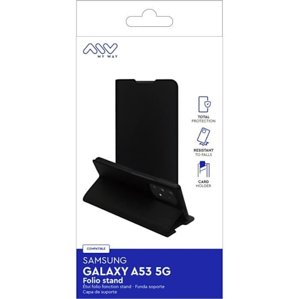 MYWAY FOLIO STÄL SAMSUNG GALAXY A53 5G Svart