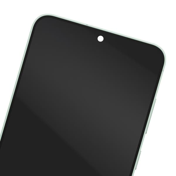 Soft OLED Erstatningsskærm til Galaxy S25 Plus med Grøn Ramme Grön