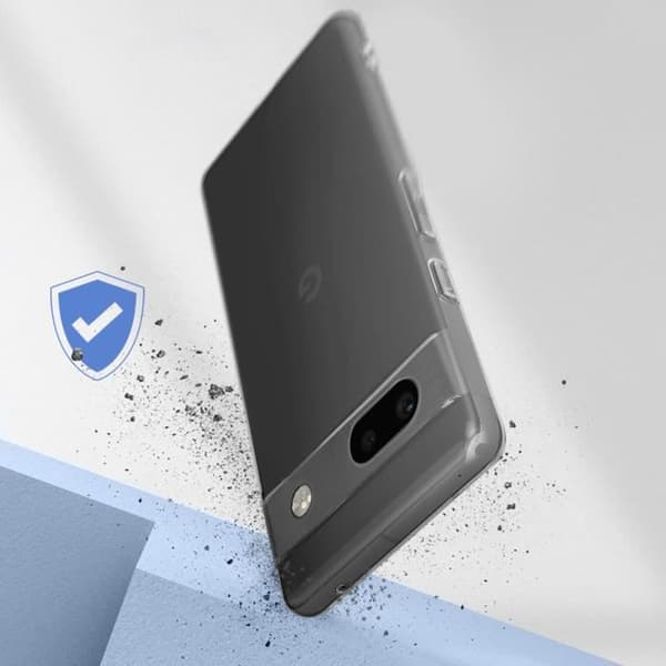 Smartphone cover - AVIZAR - Google Pixel 7a - Fleksibel - Transparent - Stød- og ridsebeskyttelse Vit