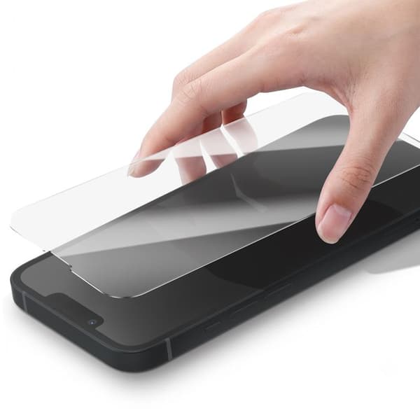 Härdat glas för iPhone 13 Hårdhet 9H Rep- och stötresistent Mayaxess Transparent Vit