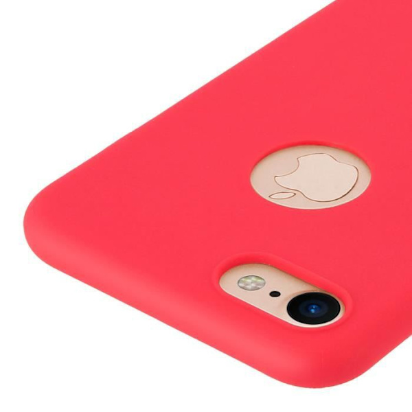 Coque - Forcell - iPhone 7, iPhone 8 - Silikone Gelblød - Rød - Blød Berøring Röd
