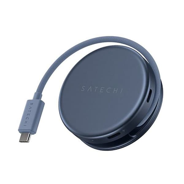 Hub Multiport 5-in-1 USB-C HDMI / USB-A / 2 USB-C / SD-kortti OntheGo-malli Satechi Sininen