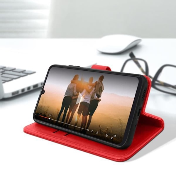 Cover - AVIZAR - Samsung Galaxy A33 5G - Rød - Standerfunktion - Chesterfield Folio Röd