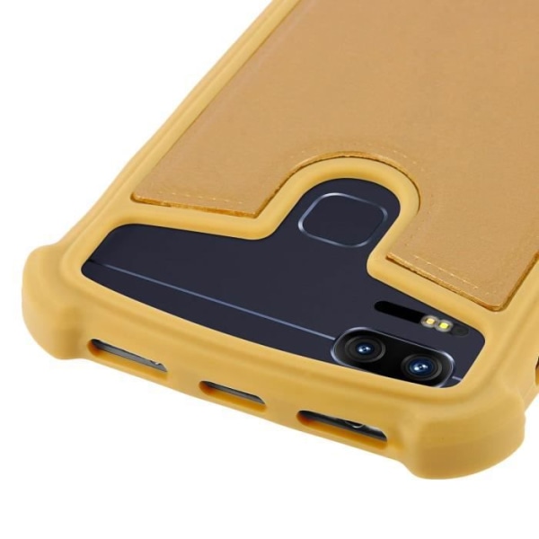 Smartphone-fodral - Universell - Stötsäker - Silikon - Konstläder - 4.7" till 5.3" Guld