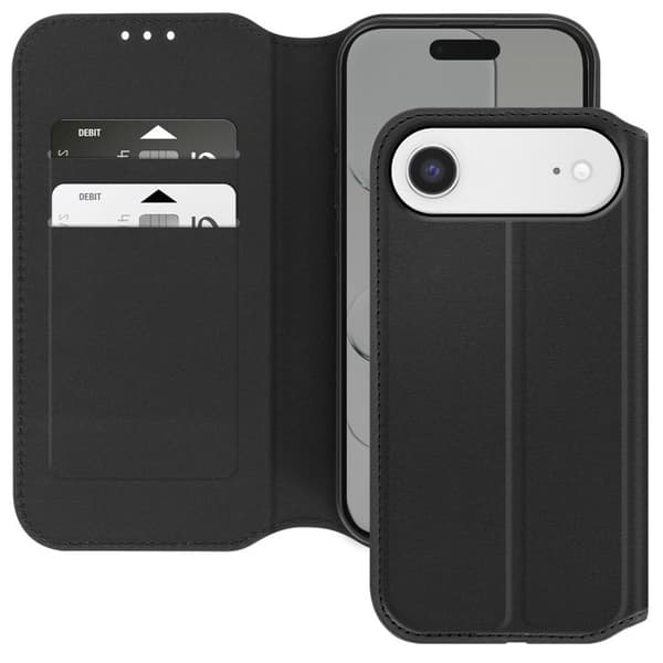 Folio Etui - AVIZAR - iPhone Air - Sort - Kortholder - Støttefunktion Svart
