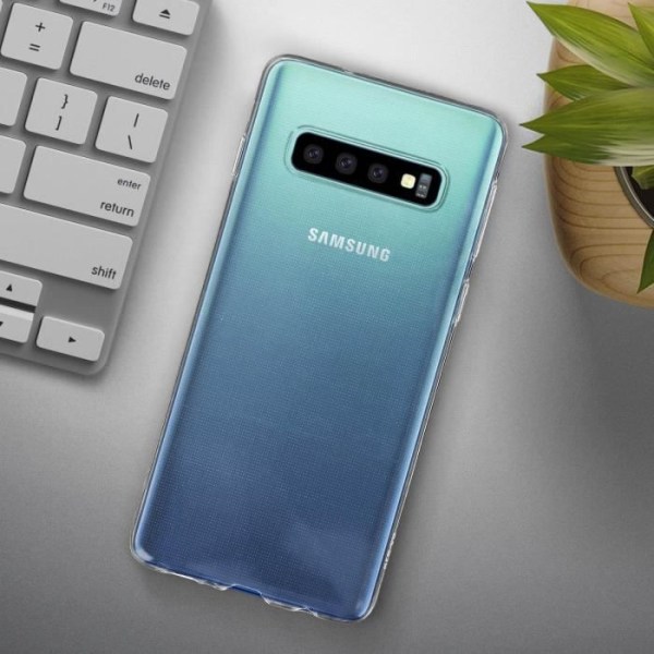 Suojakuori Samsung Galaxy S10:lle suojaava silikoni, erittäin ohut läpinäkyvä