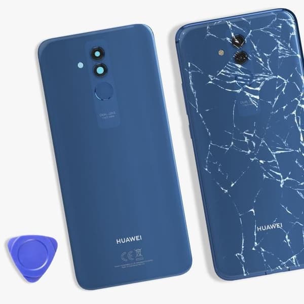 Ersättningsbakruta för Huawei Mate 20 Lite Blå Blå
