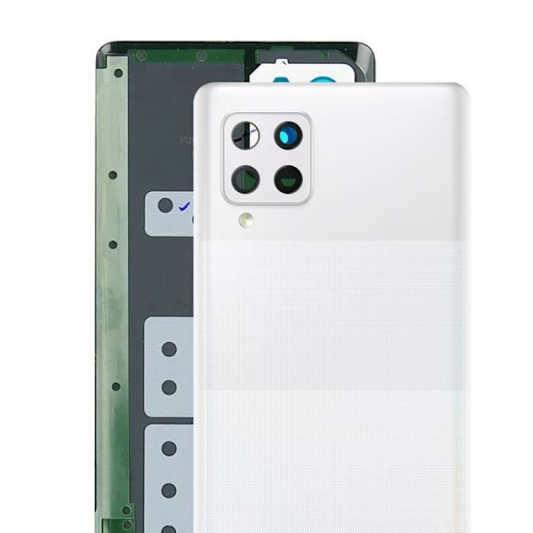 Cache Batteri - Samsung - Galaxy A42 5G - Hvid - Erstatningsdel - Integrated Klæbefilm Vit