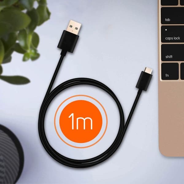 USB-kabel till USB typ C Laddning och Synkronisering 1m Xiaomi Svart Svart