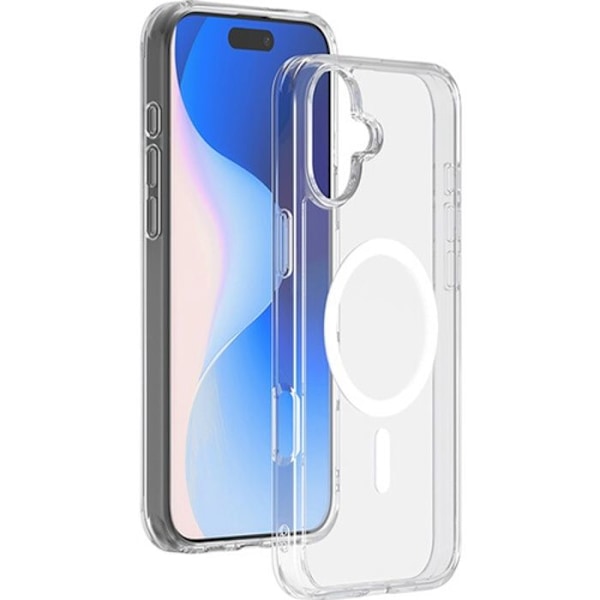 BigBen Connected MagSafe-kompatibelt hybridfodral för iPhone 16 Klart Transparent