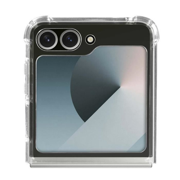 Suojakuori Samsung Galaxy Z Flip 6:lle - AVIZAR - Iskunkestävät joustavat vahvistetut kulmat - Läpinäkyvä Transparent