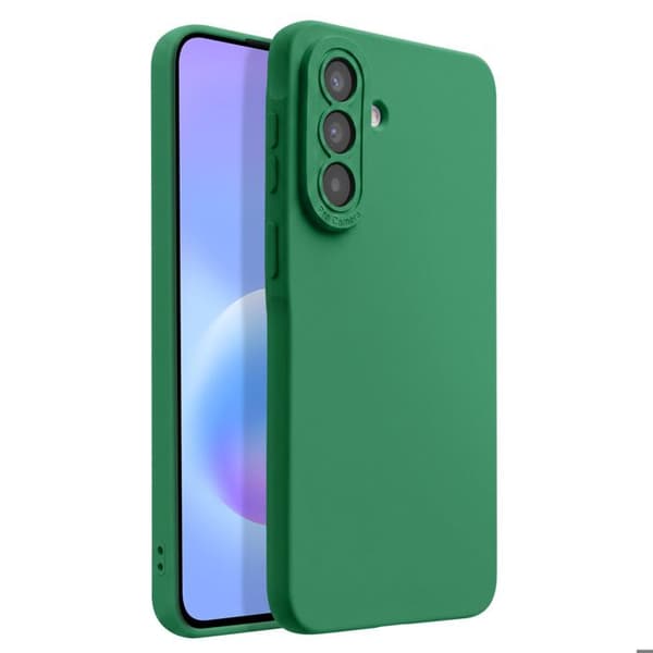 Samsung Galaxy A57 Silikone Cover Forstærket Kamera Grøn Grön