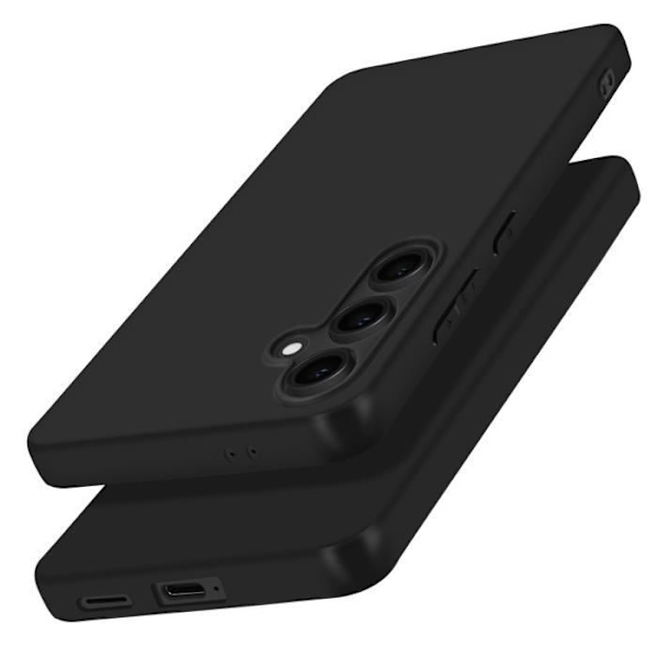 Fodral till Samsung Galaxy S24 FE Silikon Matt Finish Soft Touch Black Svart