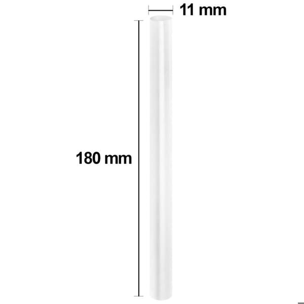 3-pack av limstift för varm lim 11x180mm vit Vit