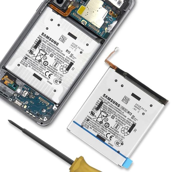 Originalt batteri til Galaxy S25 FE 4900mAh med forbindelseskabel Service Pack Samsung Grå Grå