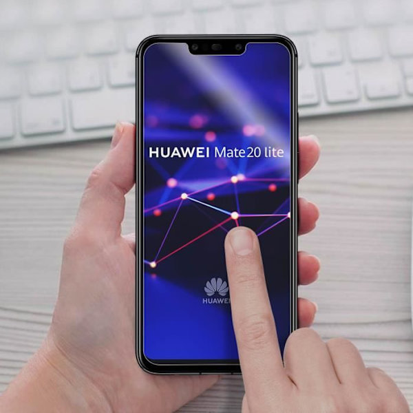 Suojakalvo - Huawei - Mate 20 lite / P Smart Plus - Läpinäkyvä - Naarmuuntumaton - Joustava Vit