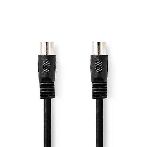 Audio DIN-kabel - Nedis - CAGL20000BK10 - 1.00 m - Nikkelbelagt - Sort Svart