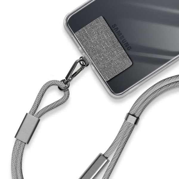 Nackband 3 i 1 - AKASHI - Silver - USB-C-kabel 100W - Snabbladdning - Datatransfer