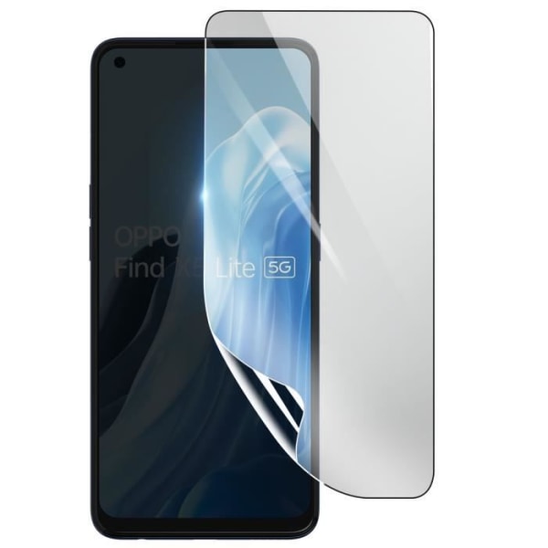 Näytönsuoja - 3MK - Oppo Find X5 lite - Iskunkestävä Hydrogeeli - Läpinäkyvä - Naarmuuntumaton Transparent