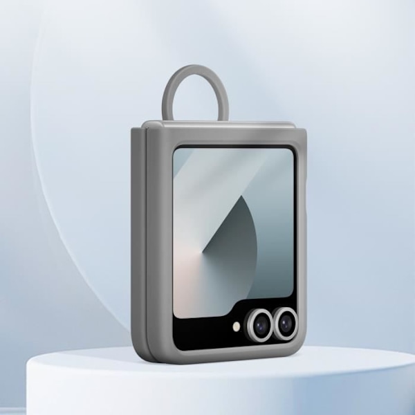Originalt etui til Samsung Galaxy Z Flip 6 med slank silikonering Samsung grå Grå