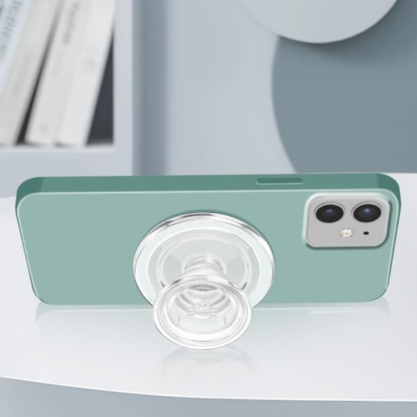 PopGrip - POPSOCKETS - MagSafe Clear - Transparent - Säkert grepp - Mångsidig hållare Transparent