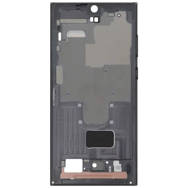 Erstatningscentralchassis til Galaxy S22 Ultra Service Pack Samsung Sort Svart
