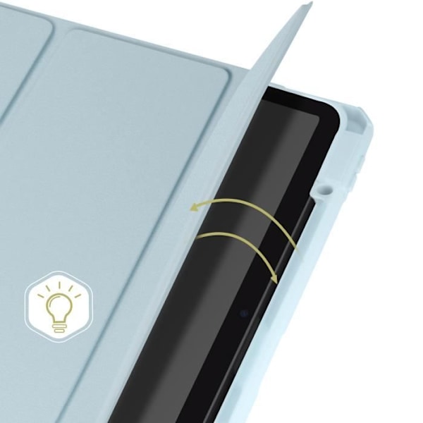 Etui til iPad Air 13 2024 - AVIZAR - Videosupport / Keyboard - Blå - Syntetisk Blå