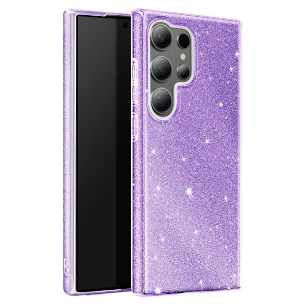 Coque Paillette för Samsung Galaxy S24 Ultra Silikon Ultra tunn Lila Lila