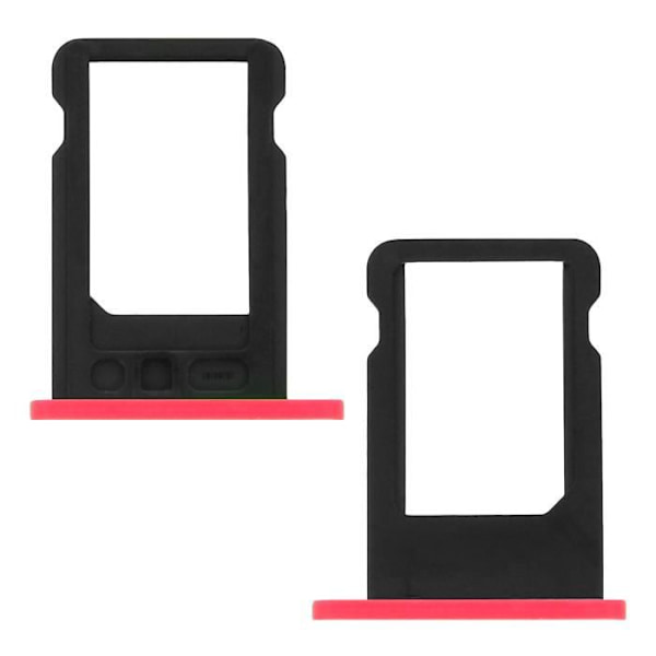 Tiroir för Nano SIM-kort - AVIZAR - iPhone 5C - Rosa - Ersättning - SIM-lås upp Rosa
