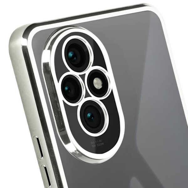 Etui til Honor 200 Pro Transparent Back Contour Chrome Effect Silver Grå