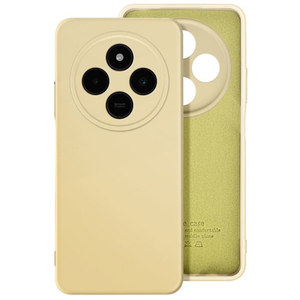 Coque til Xiaomi Redmi 14C Semi-stiv Soft-touch Anti-fingeraftryk Gul Gul