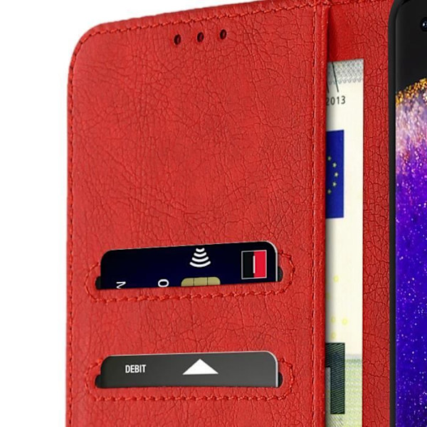 Oppo Find X5-etui - AVIZAR - Pungcover - Rød - Videosupportfunktion Röd