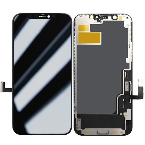 Täydellinen LCD-näyttö iPhone 12:lle ja 12 Prolle - RELIFE - Musta - Kosketusnäyttö - Karkaistu lasi Svart
