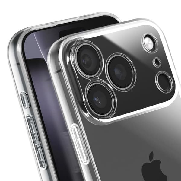 Cover - UNDERRETTE - iPhone 17 Pro - Blødt Silikone - Gennemsigtig - Beskyttelse mod Stød og Ridser Vit