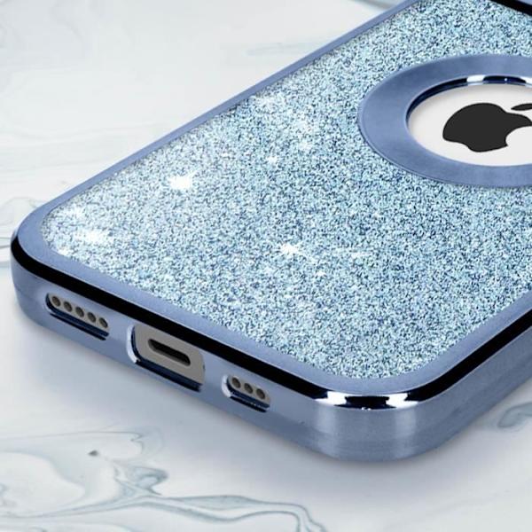 Blå Glitter iPhone 12 Pro Max skal